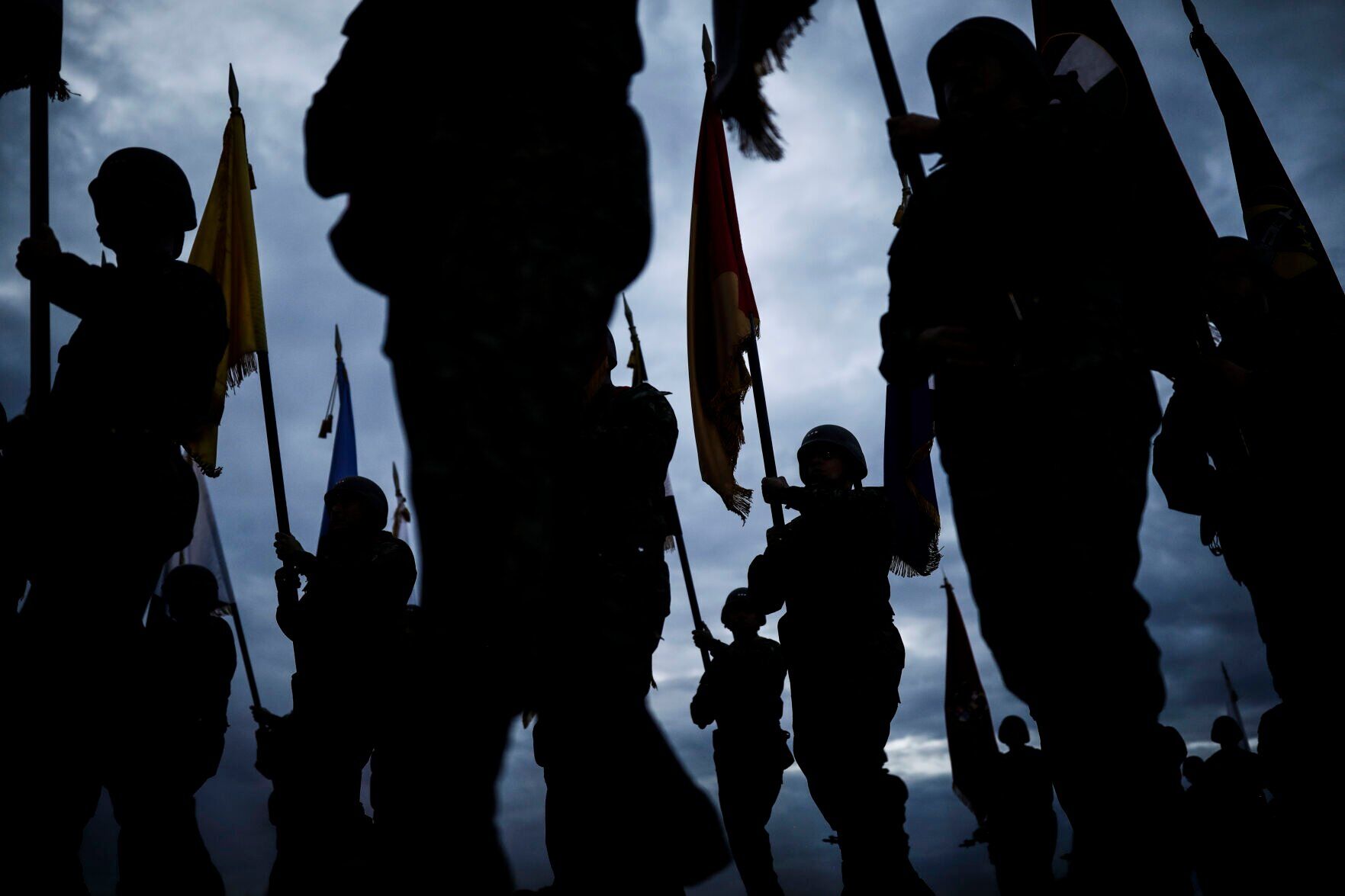 APTOPIX Colombia Army Anniversary